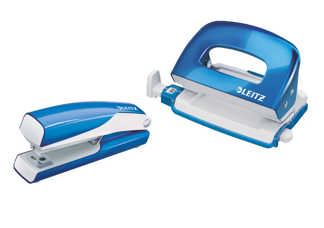 Leitz NeXXt Serisi WOW Metal Mini Zımba ve Delgeç Set