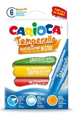Carioca Temperello Stick Poster Boyama Kalemi 6 Renk