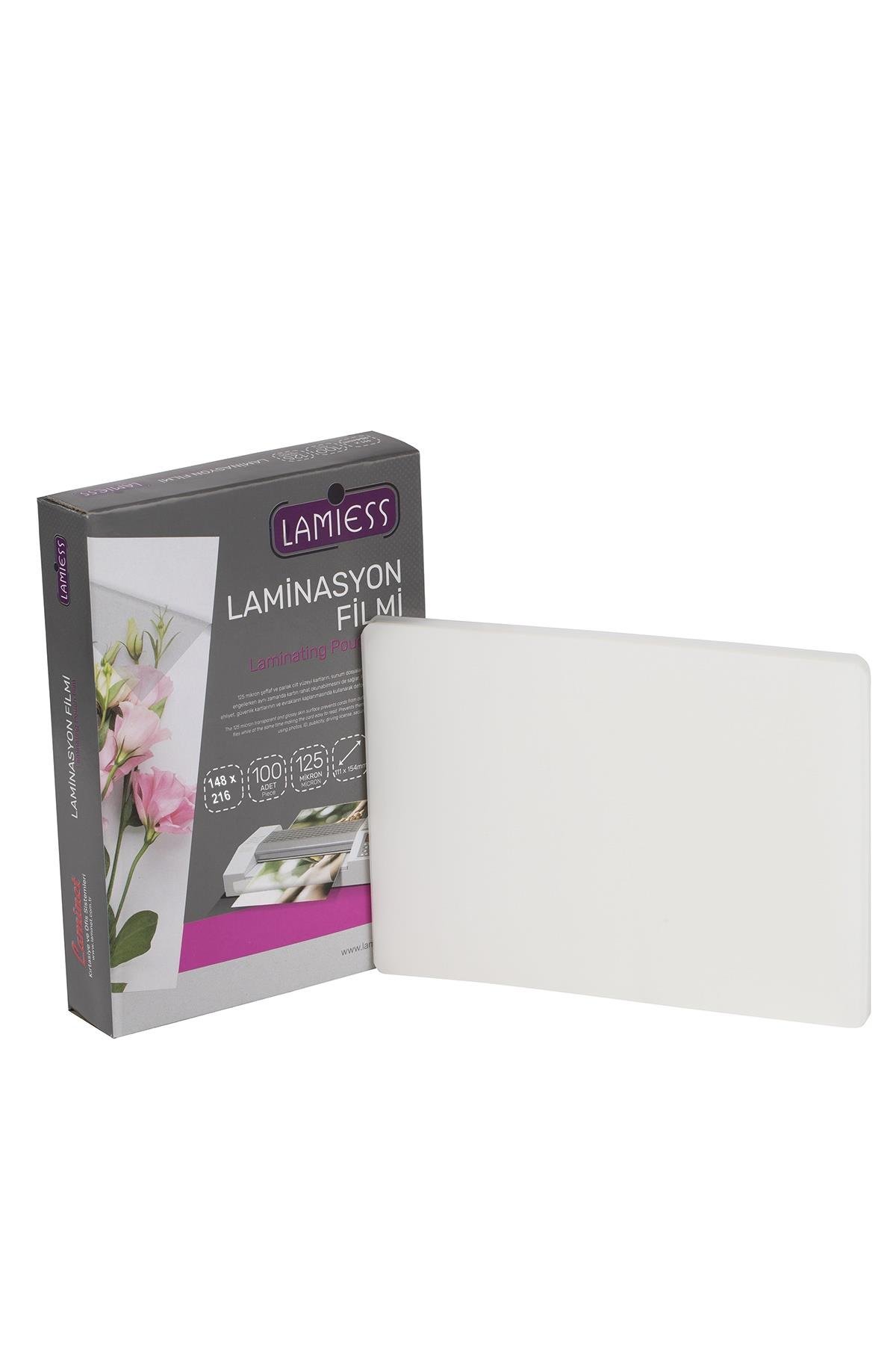 Lamiess 148 X 216 Mm 125 Mıc.Mat Polyester Laminasyon Filmi (100'Lü)