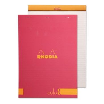 Rhodia A4 Rasperry Kapak Çizgili Bloknot 70 Sayfa