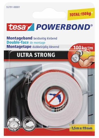 Tesa Montaj Bandı Ultra Güçlü 19mmx1.5m.