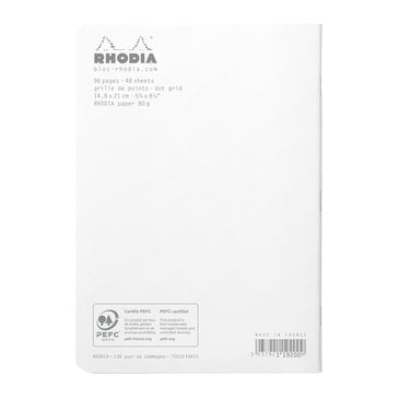 Rhodia A5 Beyaz Kapak Dot Not Defteri