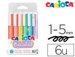 Carioca Pastel Renk Fosforlu Kalem Seti 6'lı