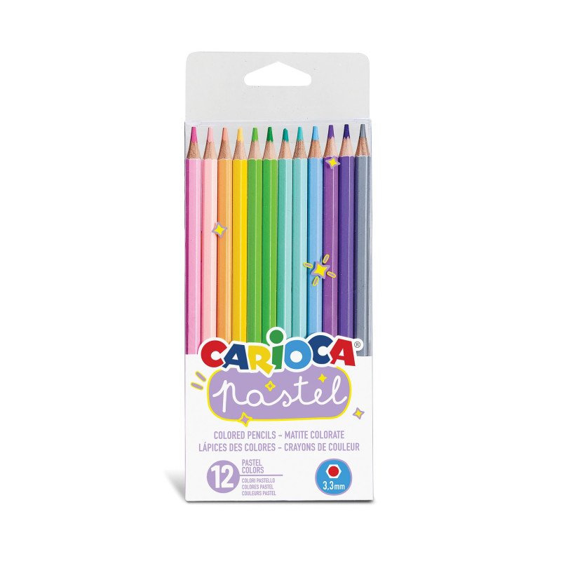 Carioca Pastel Renk Kuru Boya Seti 12\'li