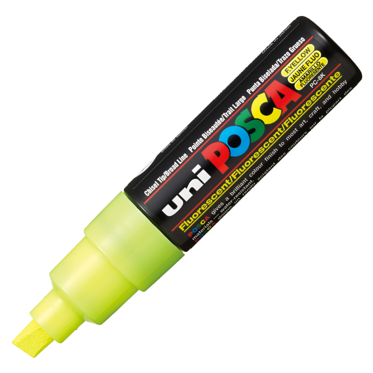 Uni POSCA 8.0 Su Bazlı Poster Markörü F.Sarı