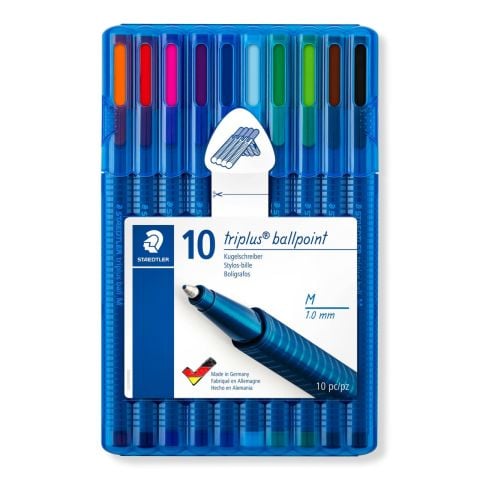 Staedtler Triplus Ballpoint Tükenmez Kalem Seti 10 Renk M