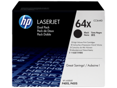 HP 64X 2-pack High Yield Black Original LaserJet Toner Cartridges (CC364XD)