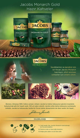 Jacobs Monarch Filtre Kahve Gold 500GR  4032551