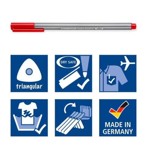Staedtler Triplus Fineliner Kalem Seti 60 Renk 0.3mm