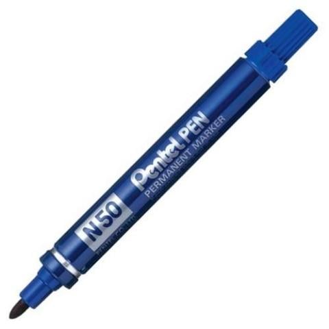 Pentel N50 Yuvarlak Uçlu Permanent Markör Mavi