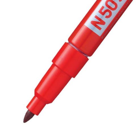 Pentel N50 Yuvarlak Uçlu Permanent Markör Kırmızı