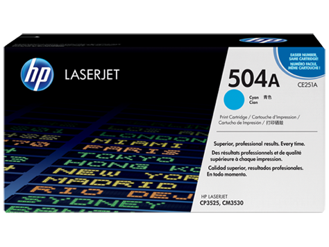 HP 504A Camgöbeği Orijinal LaserJet Toner Kartuşu (CE251A)