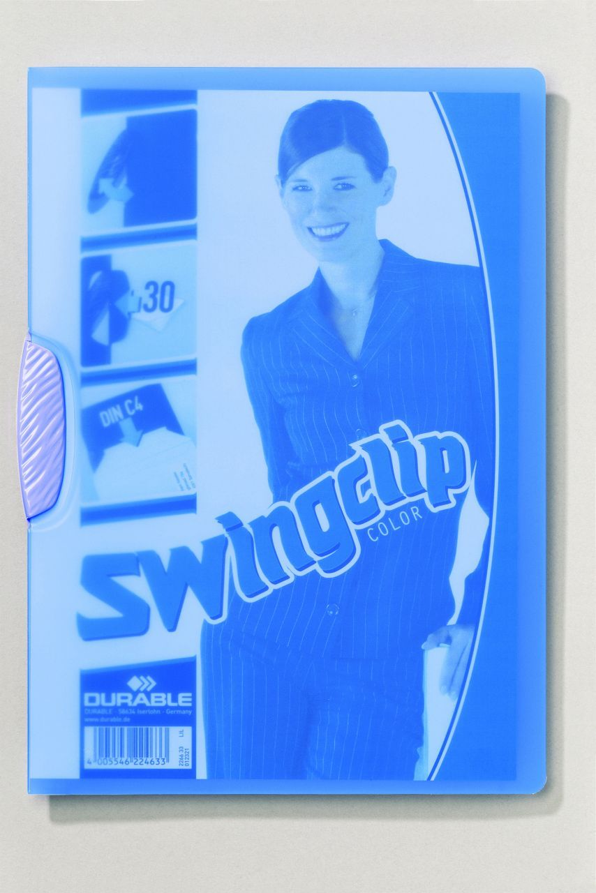 Durable Swingclip Color 30 Sayfa Kapasiteli - Eflatun