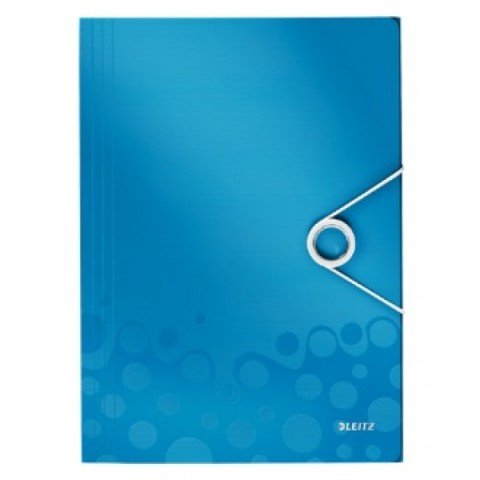 Leitz Active Wow İnce Lastikli Dosya 4599 Metalik Mavi