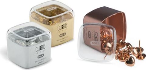 Mas Cubbie Premium Kalp Harita Çivisi Gold