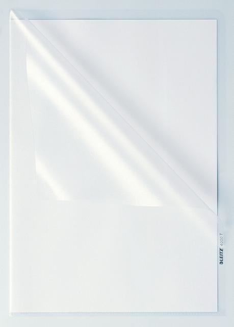 Leitz 4000 L Tipi Poşet Dosya (100 Adet) Buzlu