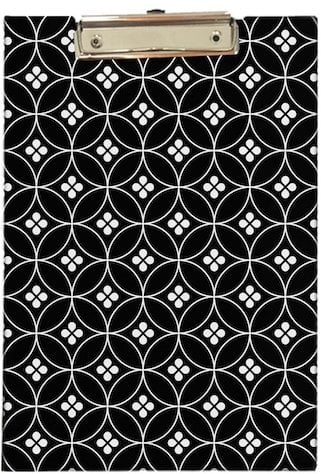 Kraf Sekreterlik Kapaksız Desenli A4 Black Love