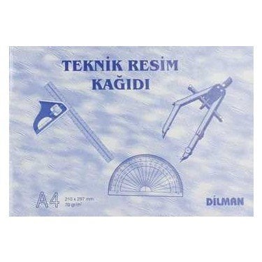 Dilman Teknik Resim Kağıdı A4 Yatay