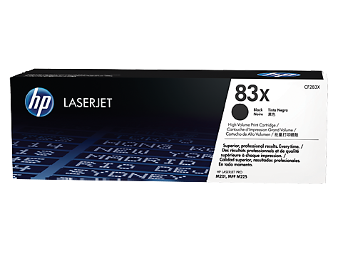 HP 83X Yüksek Kapasiteli Siyah Orijinal LaserJet Toner Kartuşu (CF283X)