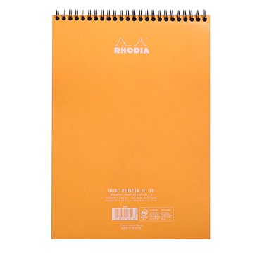 Rhodia A4 Turuncu Kapak Spiralli Dot Bloknot