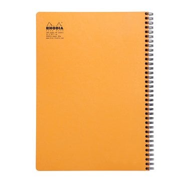 Rhodia A4+ Turuncu Kapak Spiralli Çizgili Defter