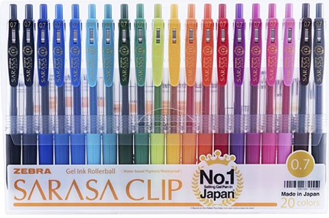 Zebra Sarasa Jel Kalem 0.7MM 20'li Set