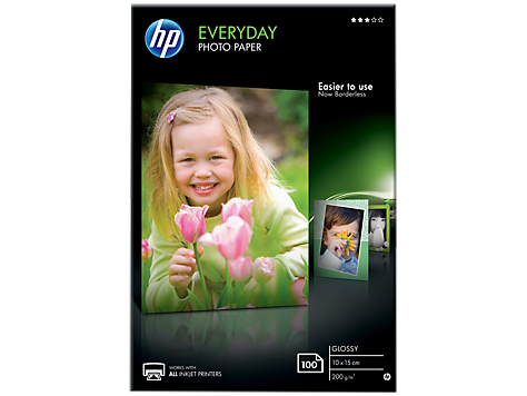 HP Günlük Parlak Fotoğraf Kağıdı, 100 yaprak/10 x 15 cm (CR757A)