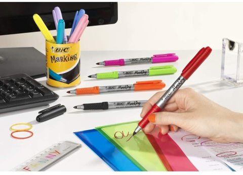 Bic Marking Permanent Kalem Pastel 6 Renk