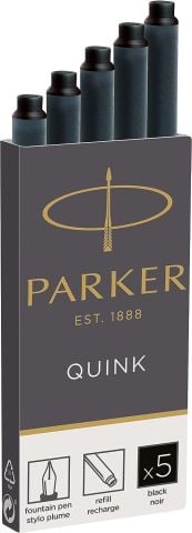 Parker Quink Dolma Kalem Kartuşu Uzun Siyah