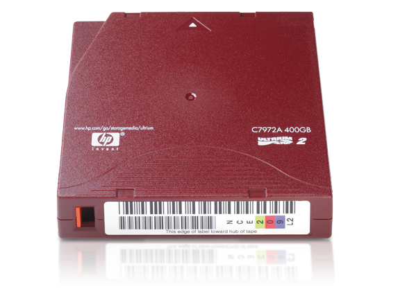HP LTO-2 Ultrium 400GB Pre-labeled Data Cartridge 20 Pack (C7972AL)