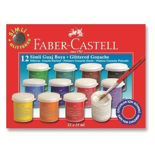Faber-Castell Simli Guaj Boya 12 Renk