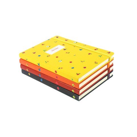 Victoria's Journals 14x20 Mini Flowers Noktalı Defter Mor