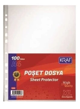 Kraf Poşet Dosya XL 100'lü