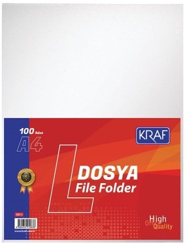 Kraf L Poşet Dosya 100'lü