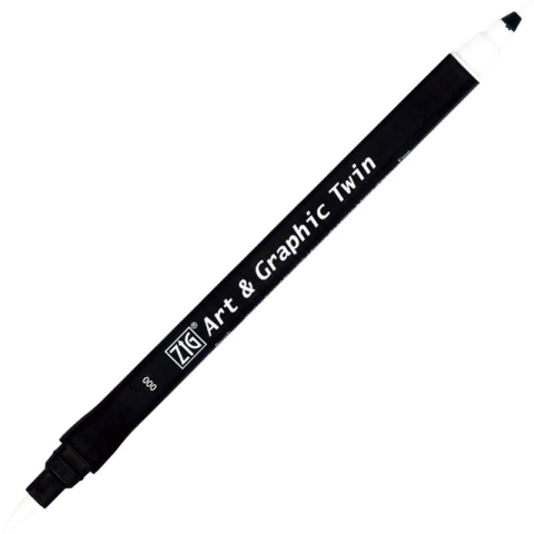 Zig Art & Graphic Twin Brush Pen Çift Uçlu Çizim Kalemi Blender TUT-80 B01