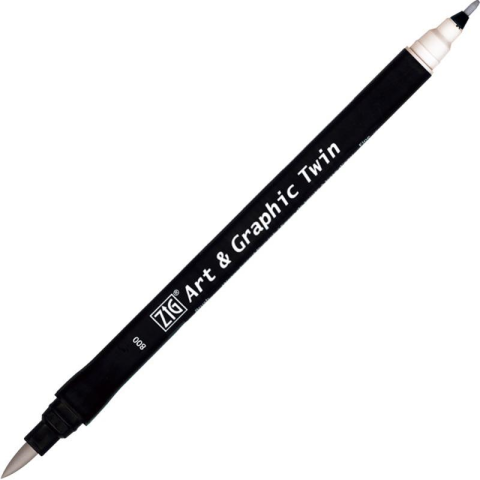 Zig Art & Graphic Twin Brush Pen Çift Uçlu Çizim Kalemi Warm Gray2 TUT-80 803