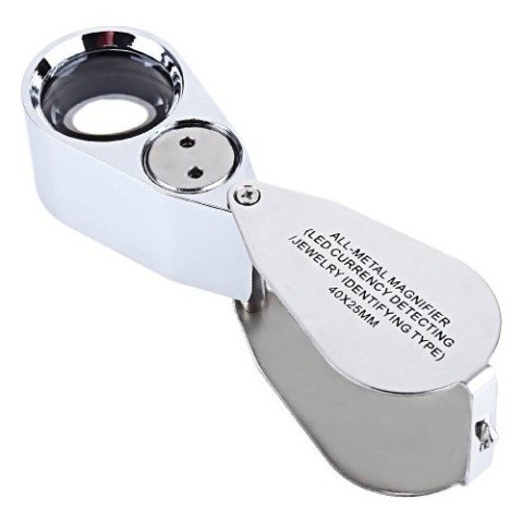 Kembs Metal Işıklı Lup Büyüteç 40x25mm