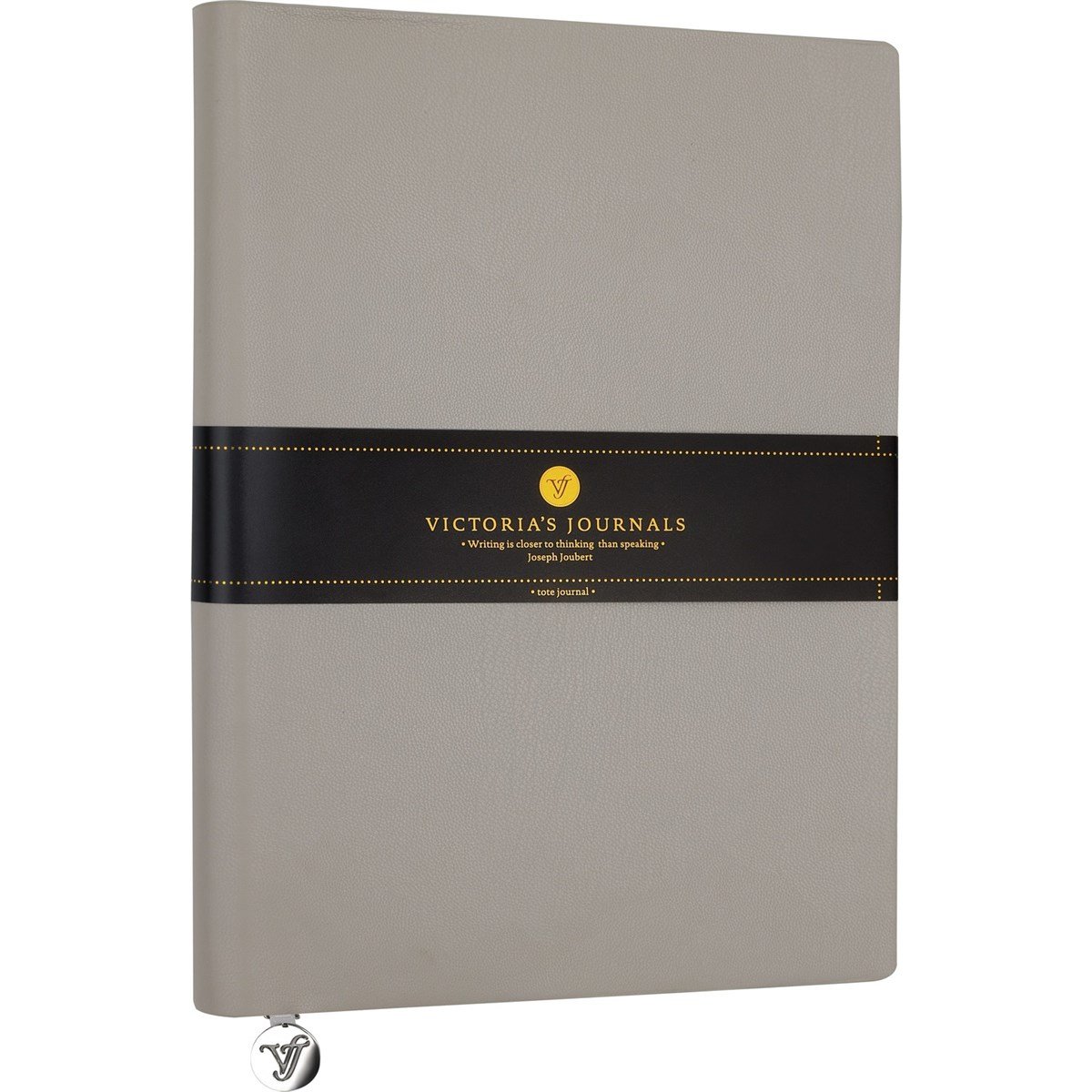Victoria's Journals 10,5x15 Gri Symth Defter 96yp.Çizgili