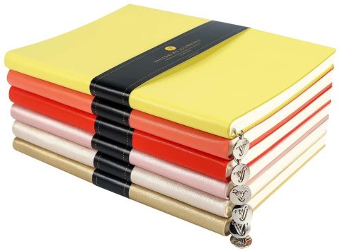 Victoria's Journals 10,5x15 Bordo Symth Defter 96yp.Çizgili