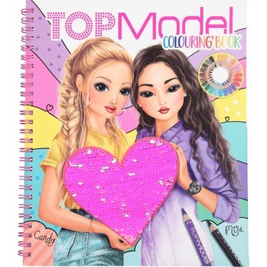 Top Model Colouring Book With Reversible Sequins Tasarım Defteri