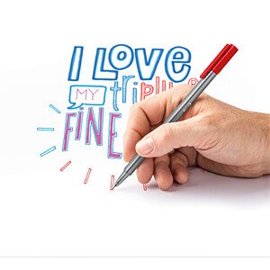 Staedtler Triplus Fineliner Kalem Seti 12 Renk Üçgen Kutu