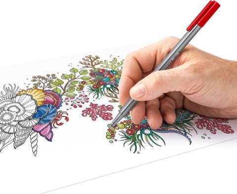 Staedtler Triplus Fineliner Kalem Seti 12 Renk Üçgen Kutu