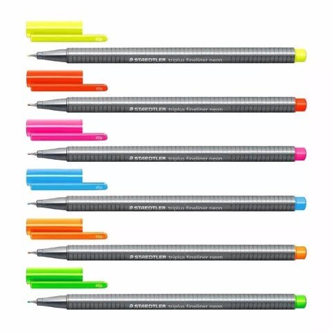 Staedtler Triplus Fineliner Kalem Seti Neon 6 Renk