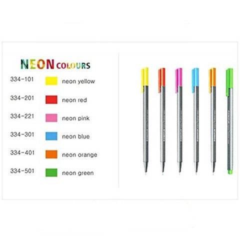 Staedtler Triplus Fineliner Kalem Seti Neon 6 Renk