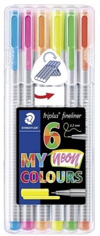 Staedtler Triplus Fineliner Kalem Seti Neon 6 Renk