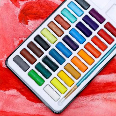 Bianyo Profesyonel Tablet Sulu Boya Seti 30 Renk